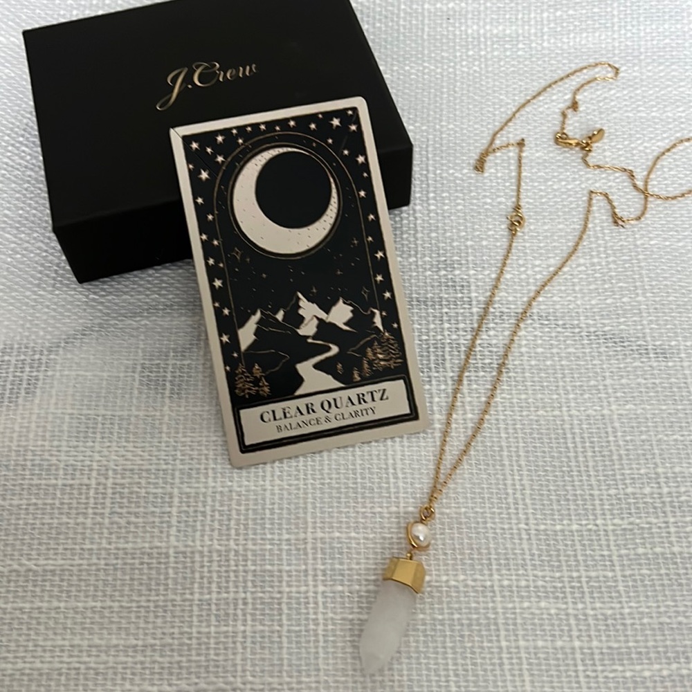 J. Crew Healing Crystal Necklace